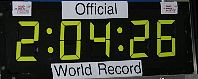 Marathon Weltrekord 2:04:26 Stunden in Berlin - Foto: Herbert Steffny